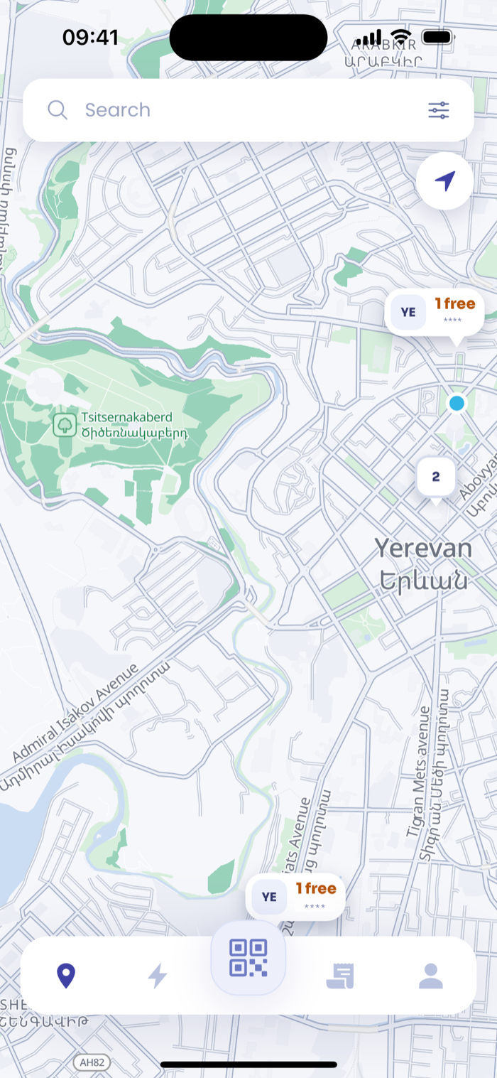 Map with free connectors